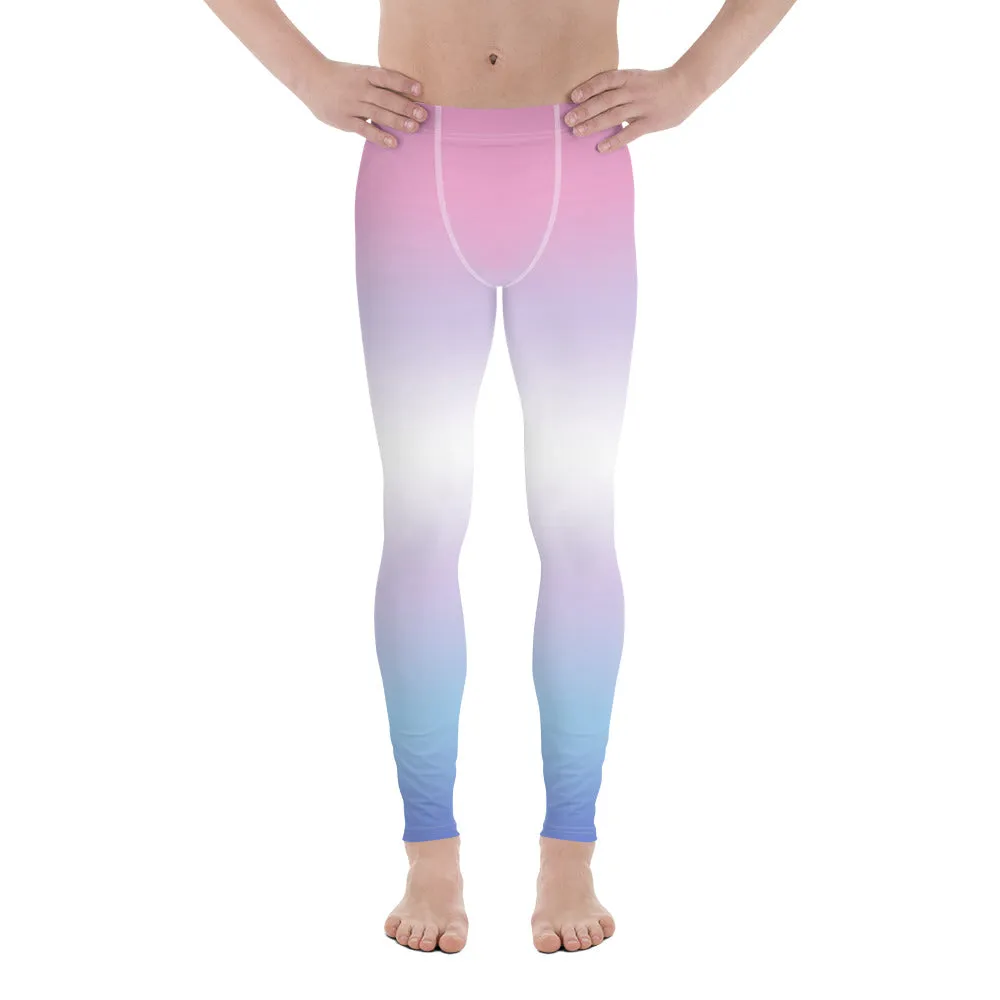 Bigender Pride Men's Leggings Yoga Pants in Ombre