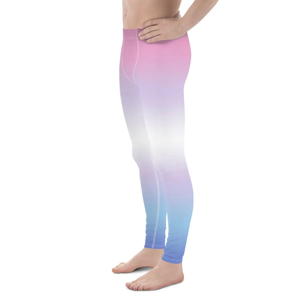 Bigender Pride Men's Leggings Yoga Pants in Ombre