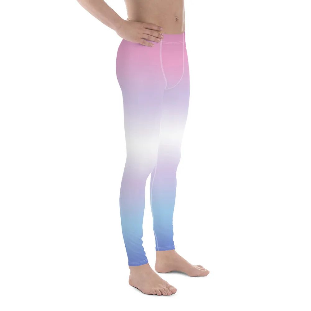 Bigender Pride Men's Leggings Yoga Pants in Ombre