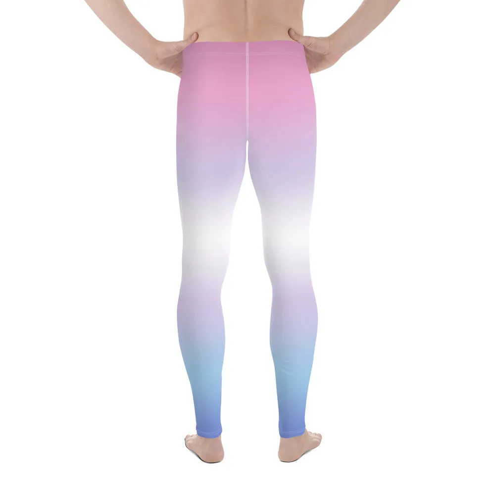Bigender Pride Men's Leggings Yoga Pants in Ombre