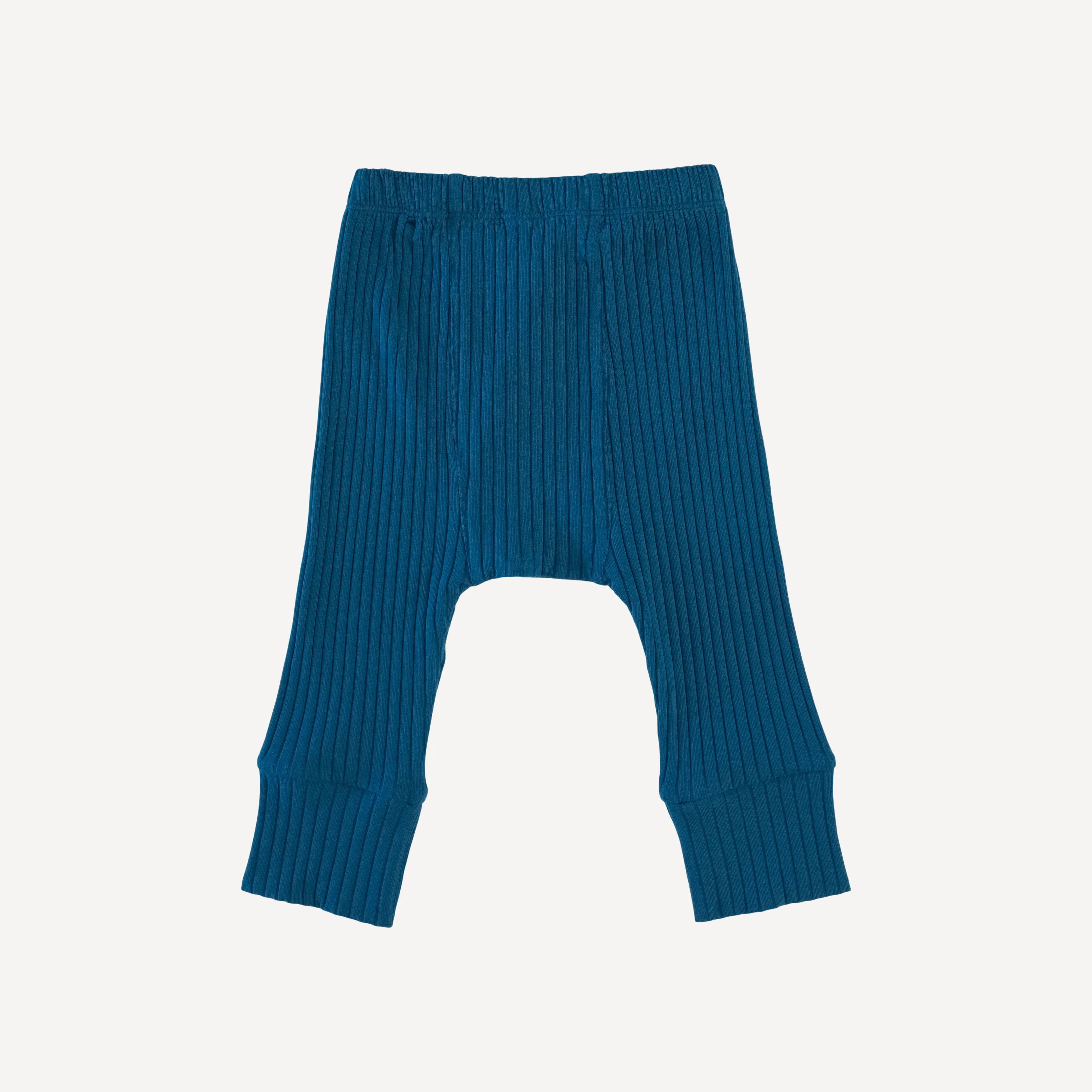 classic panda pant | opal blue | organic cotton wide rib