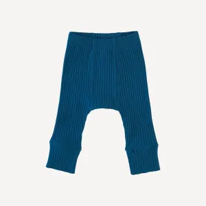 classic panda pant | opal blue | organic cotton wide rib