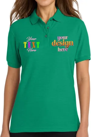 Custom Polo Shirts for Women Personalized Work or Golf Polo, Sweat - Absorbing Fabric, Slim Fit Design - L500