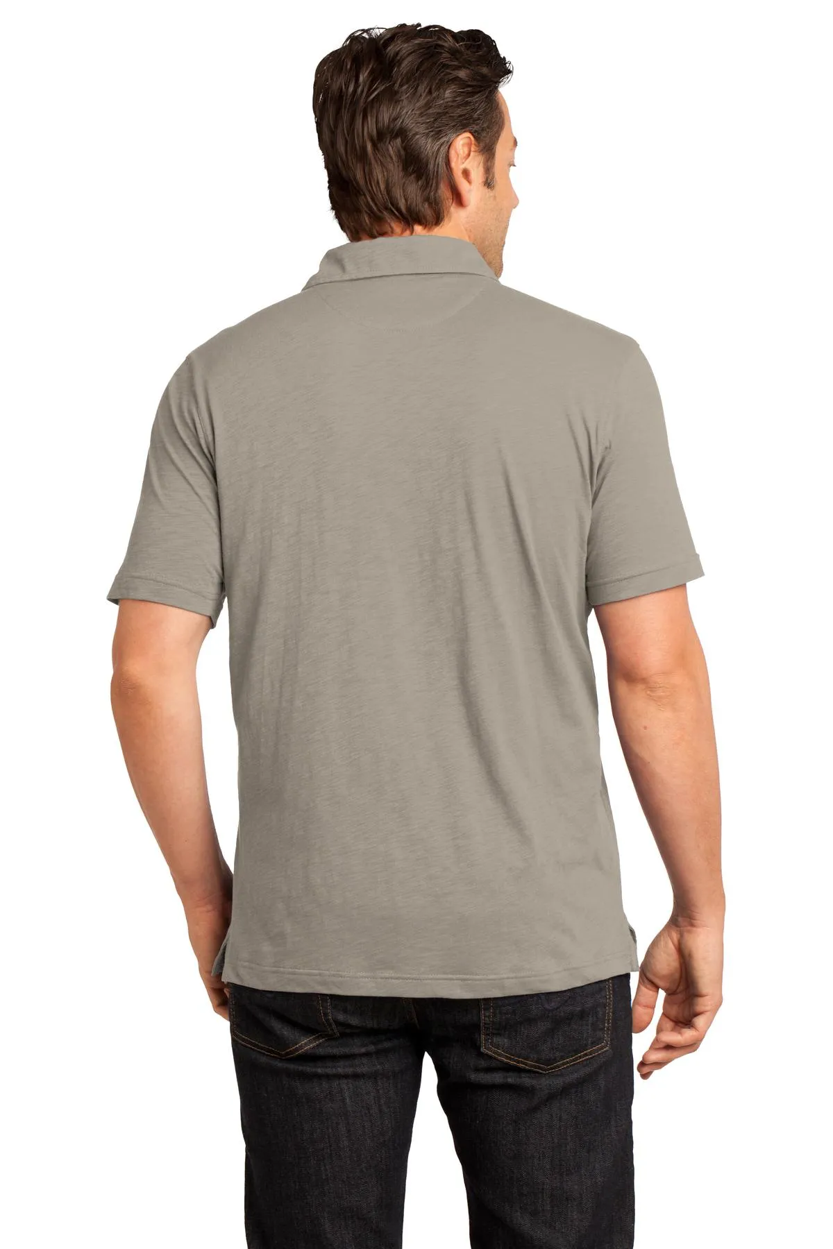 District Made Men's Slub Polo. DM350