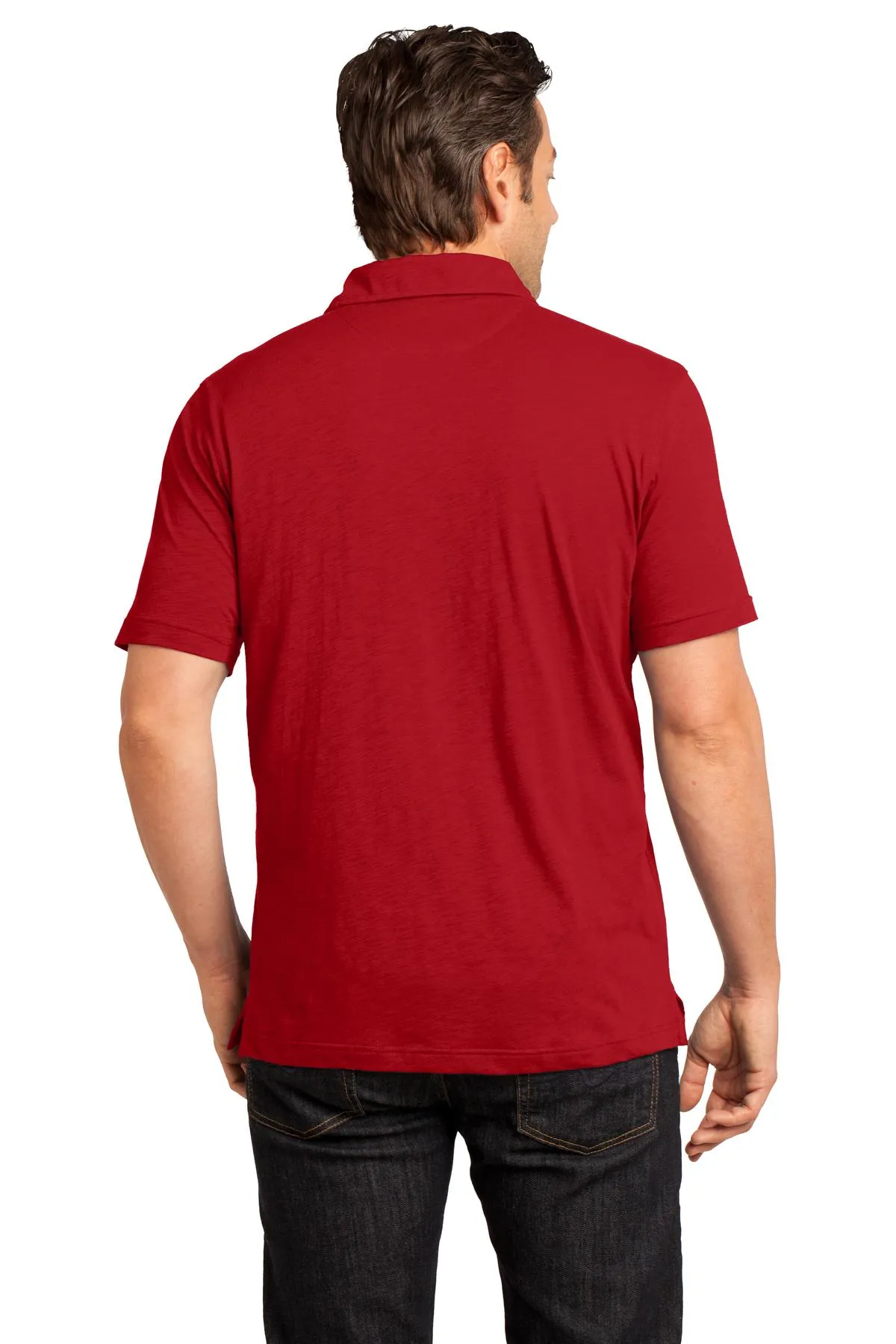 District Made Men's Slub Polo. DM350