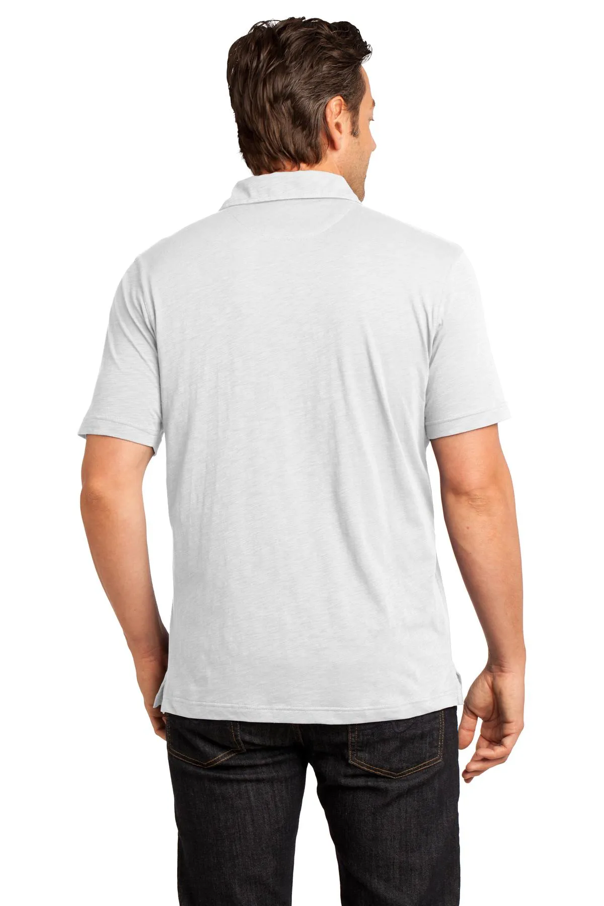 District Made Men's Slub Polo. DM350