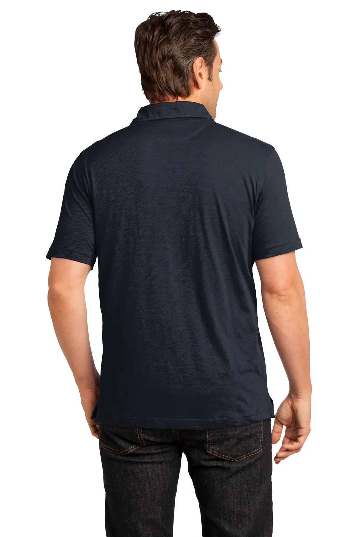 District Made Men's Slub Polo. DM350