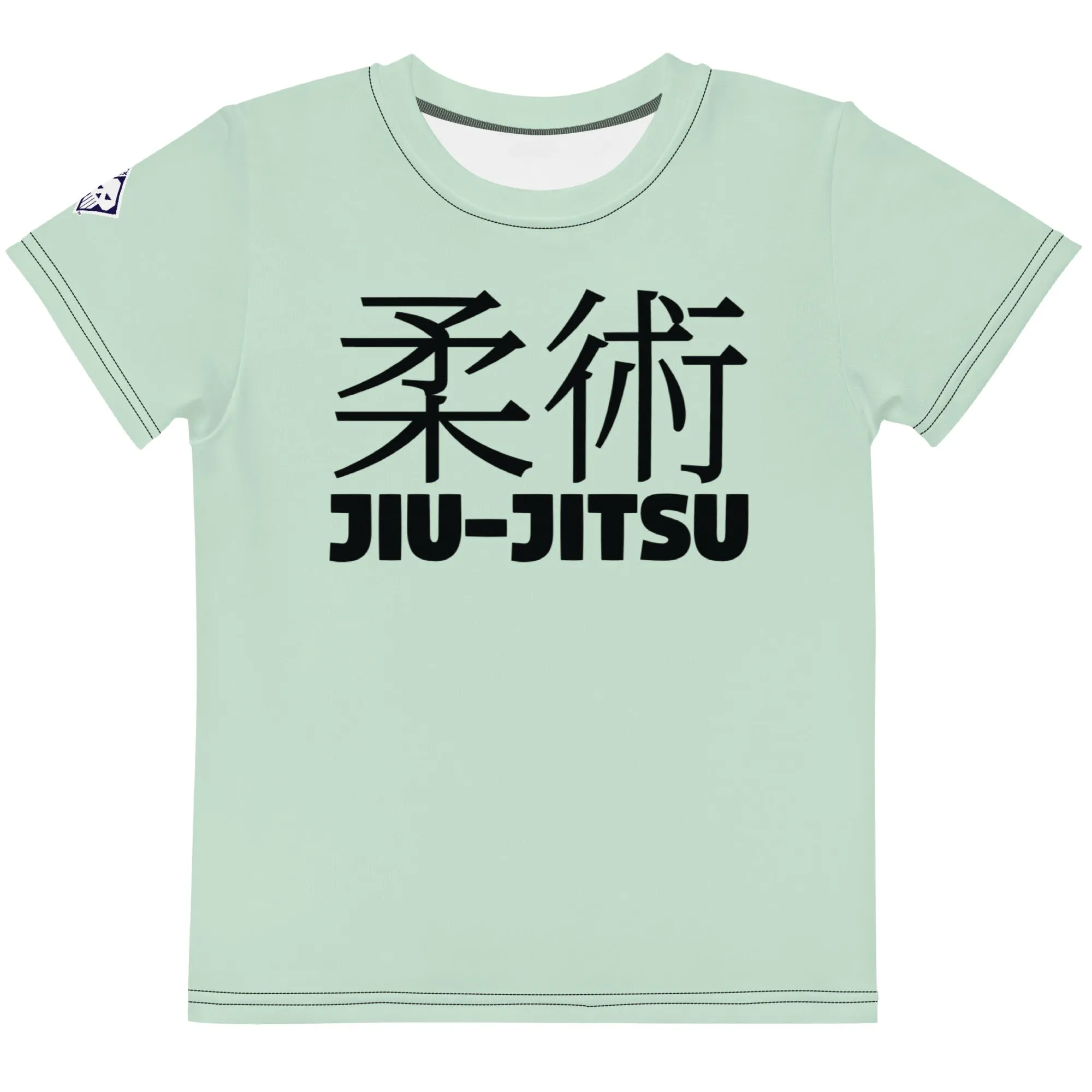 Dynamic Movement: Girl's Short Sleeve Classic Jiu-Jitsu Rash Guard - Surf Crest Alt