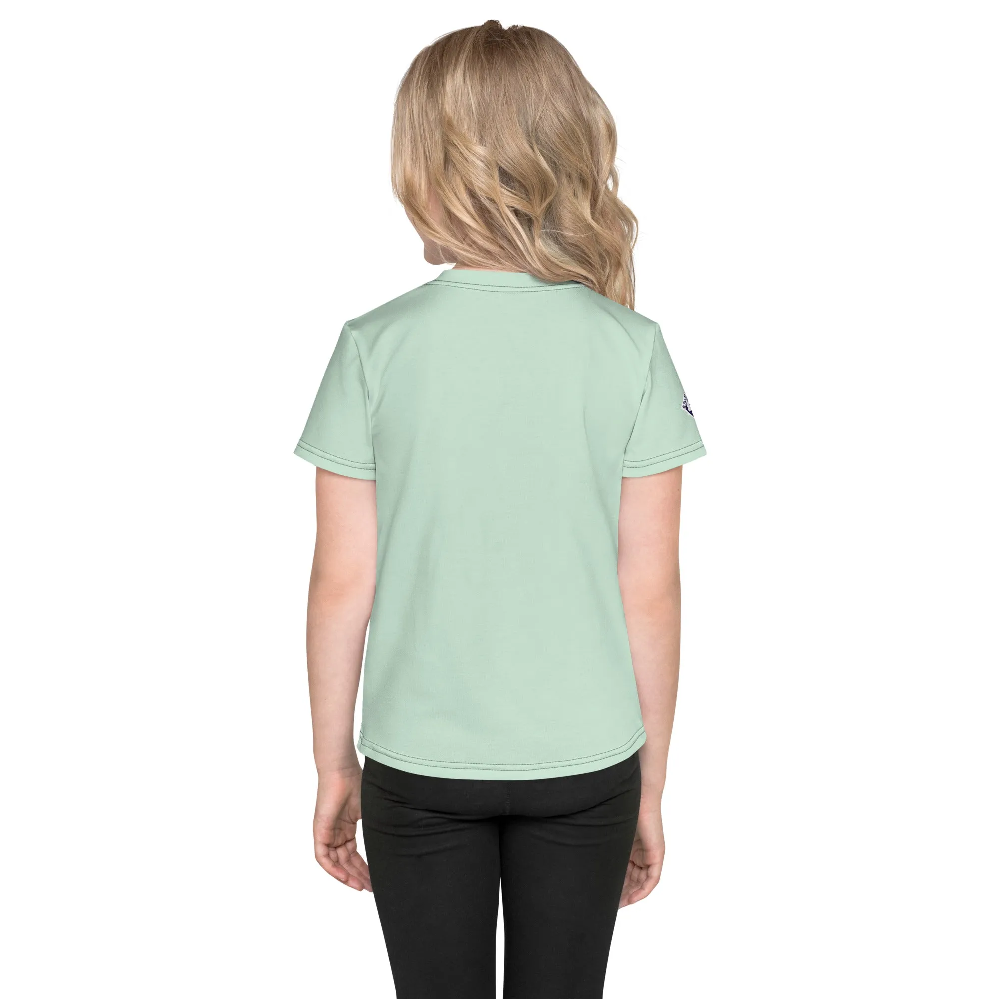 Dynamic Movement: Girl's Short Sleeve Classic Jiu-Jitsu Rash Guard - Surf Crest Alt