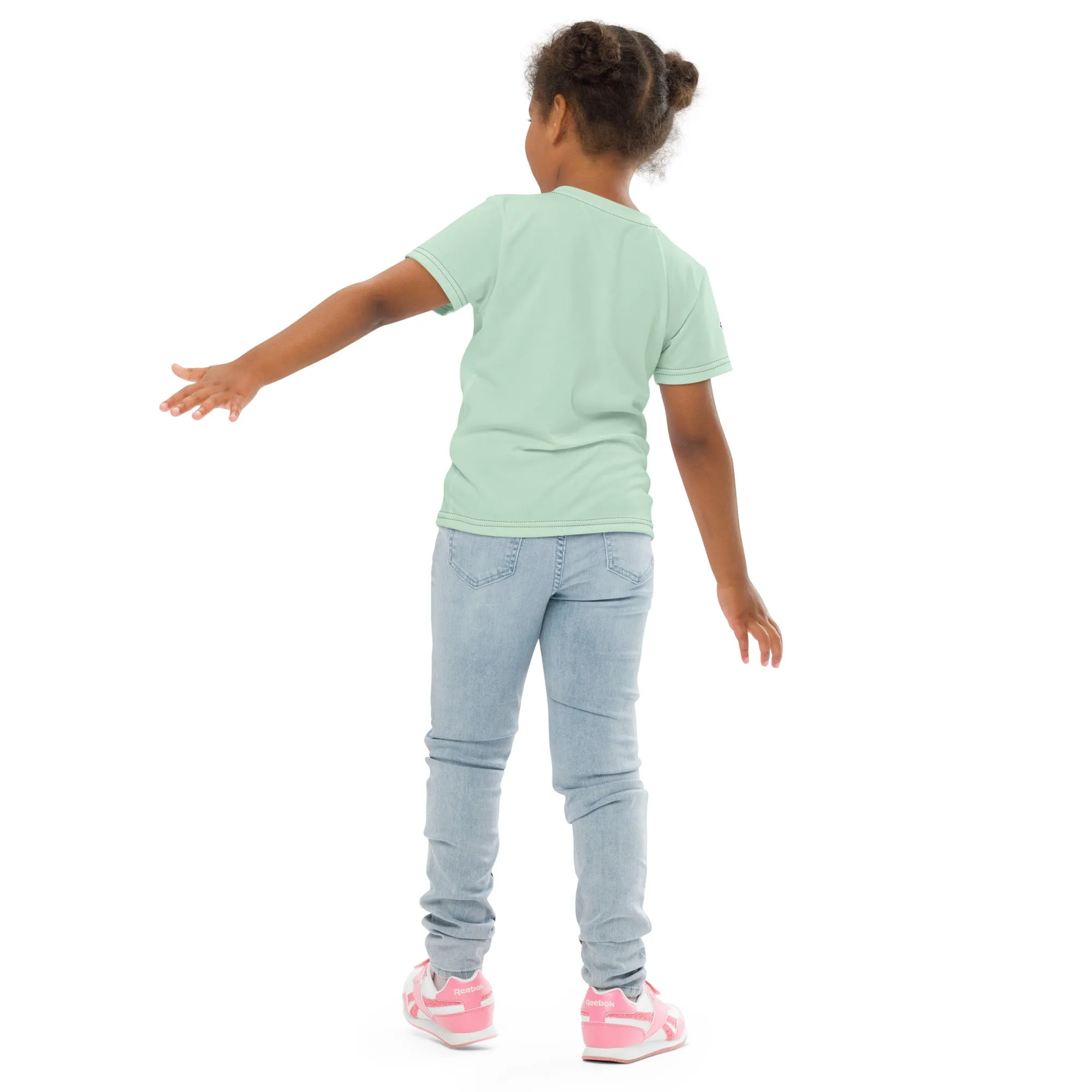 Dynamic Movement: Girl's Short Sleeve Classic Jiu-Jitsu Rash Guard - Surf Crest Alt