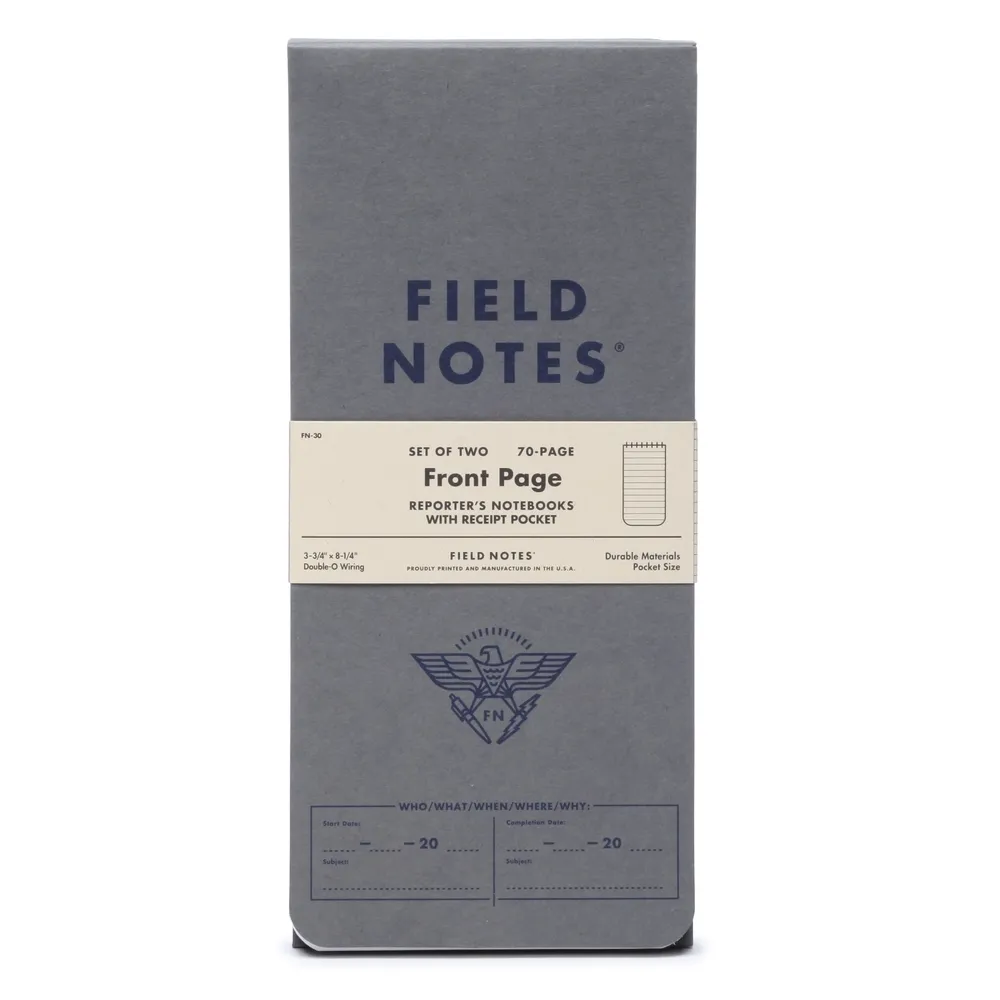 Front Page Reporter's Notebook 2-Pack by Field Notes