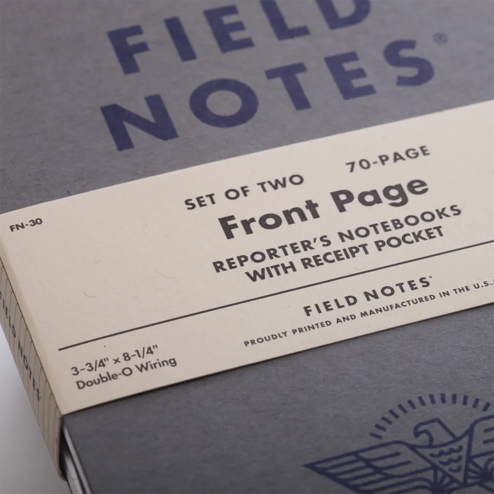 Front Page Reporter's Notebook 2-Pack by Field Notes