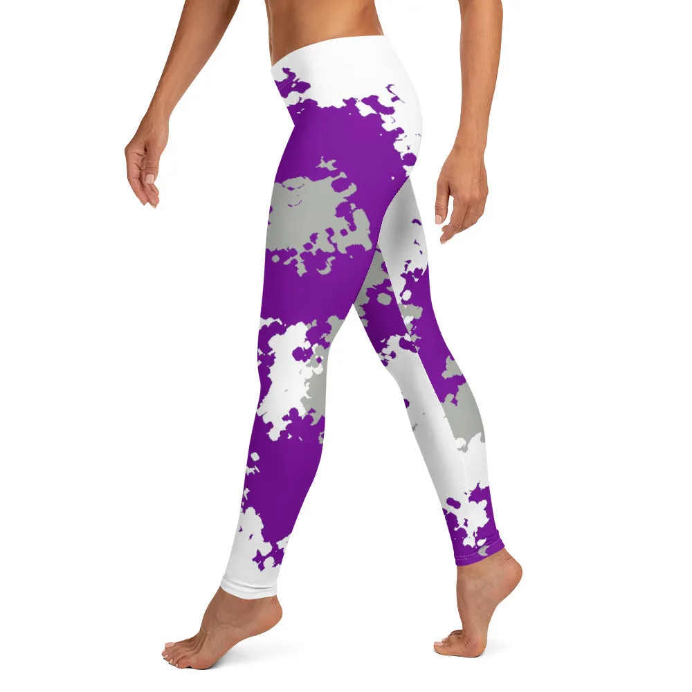Greysexual Pride Women's Leggings Yoga Pants - Camo