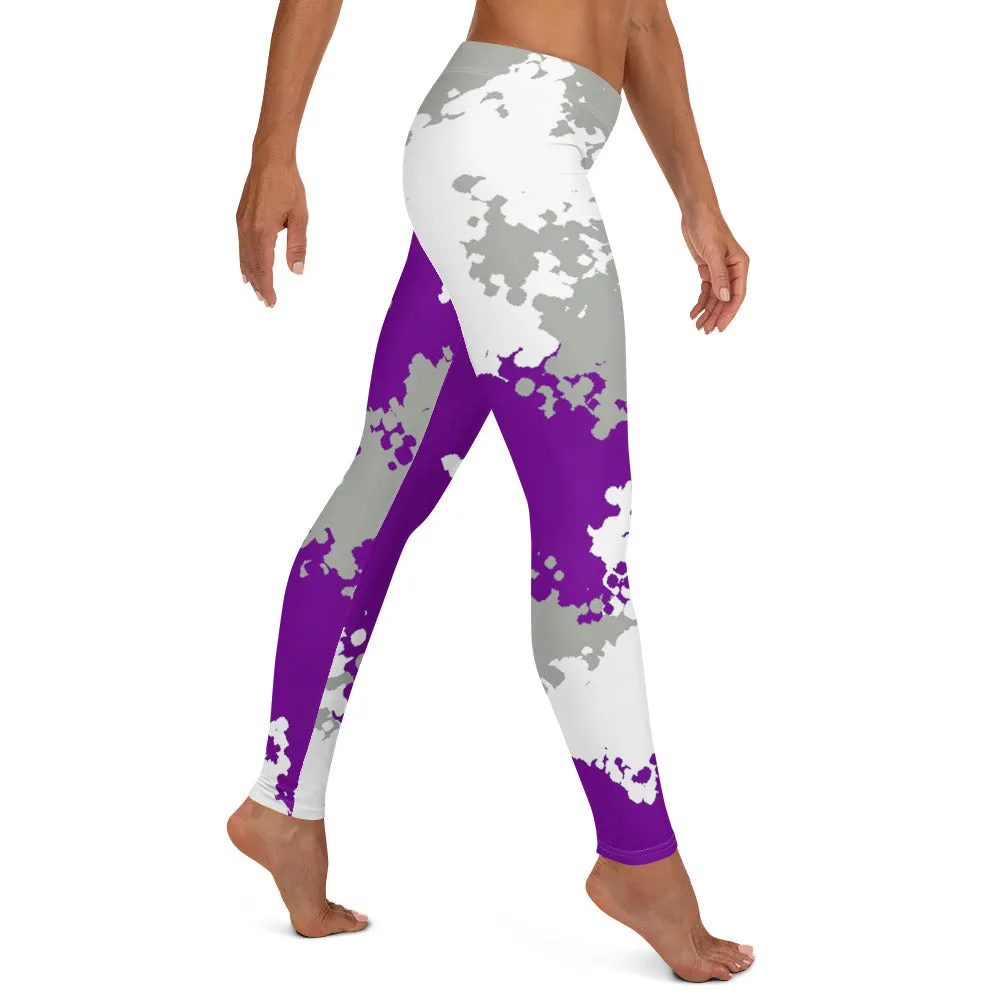 Greysexual Pride Women's Leggings Yoga Pants - Camo
