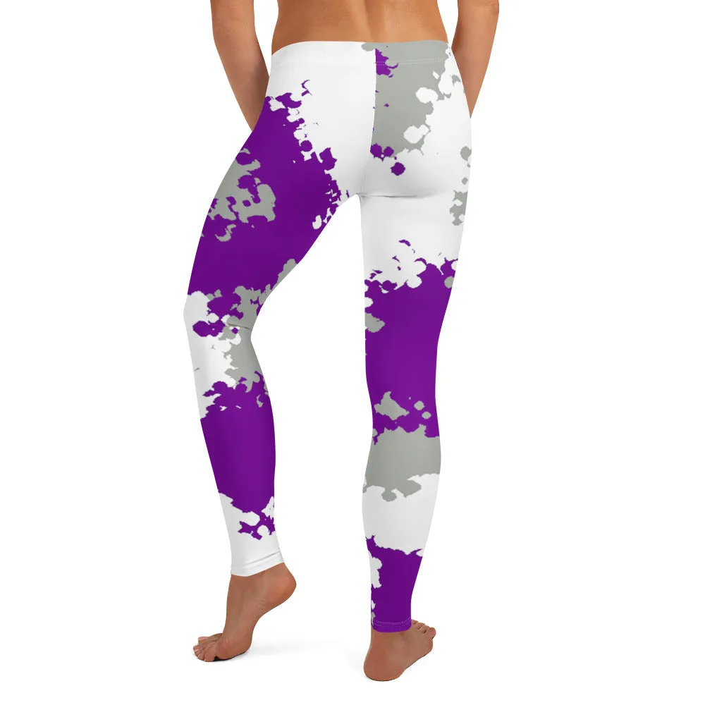 Greysexual Pride Women's Leggings Yoga Pants - Camo