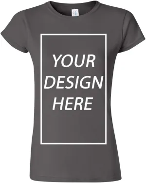 Junior Add Your Own Text Design Custom Personalized T-Shirt Tee