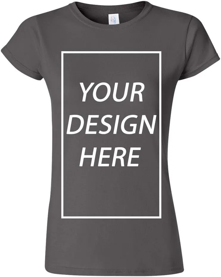 Junior Add Your Own Text Design Custom Personalized T-Shirt Tee