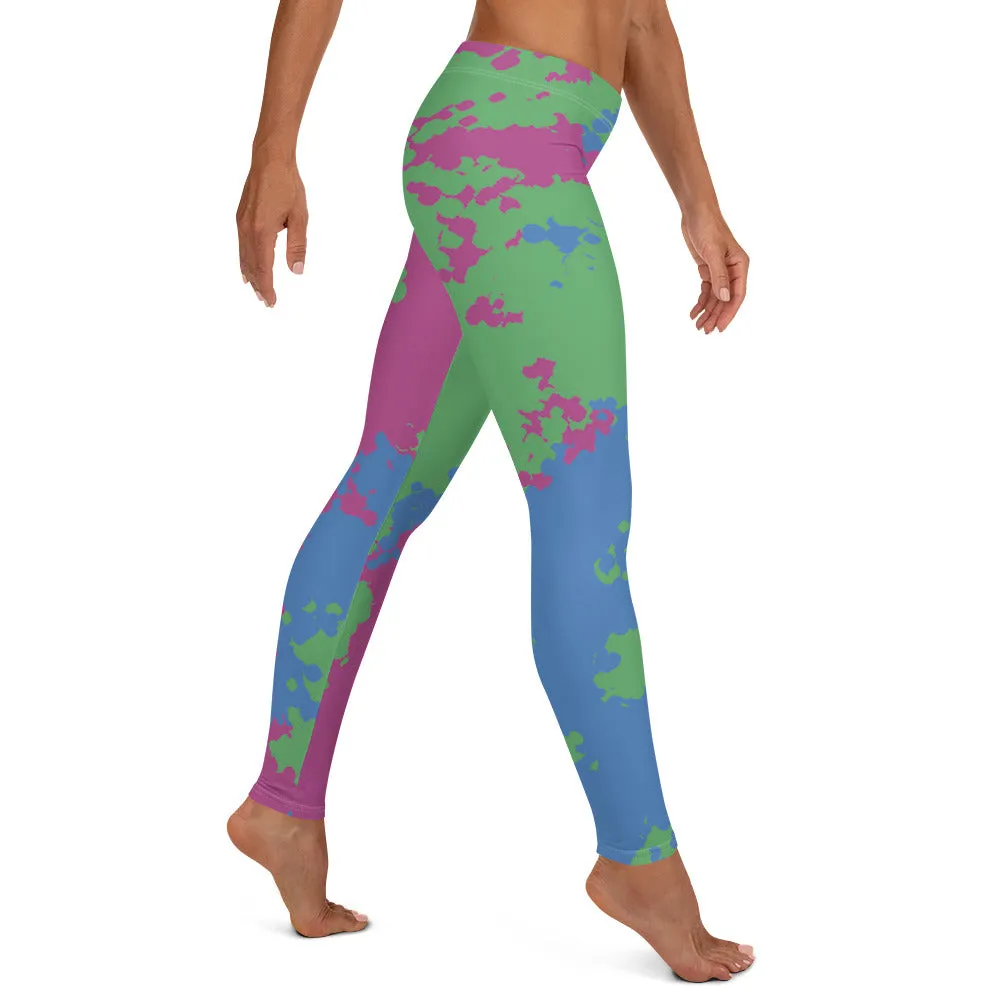 Polysexual Poly Pride Women's Leggings Yoga Pants - Camouflage