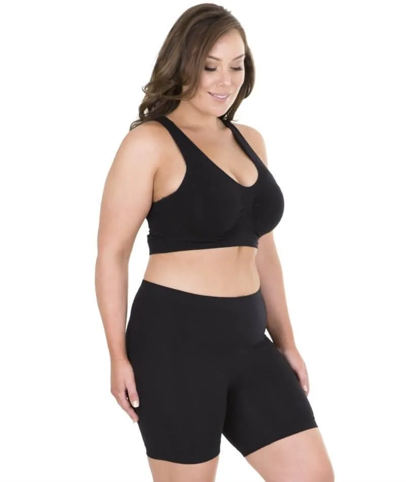 Sonsee High Back Comfort Wire-Free Bra - Black