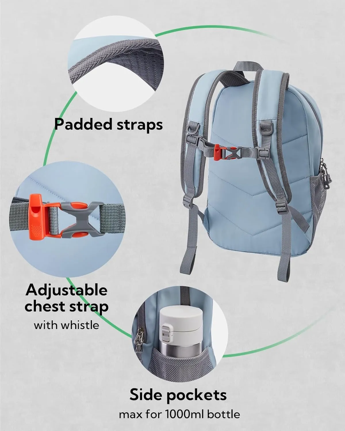 WATERFLY 12L Small Hiking Backpack: Day Pack Lightweight Travel Bag Camping Fitness Cycling Outdoor Sports Daypack For Women Men