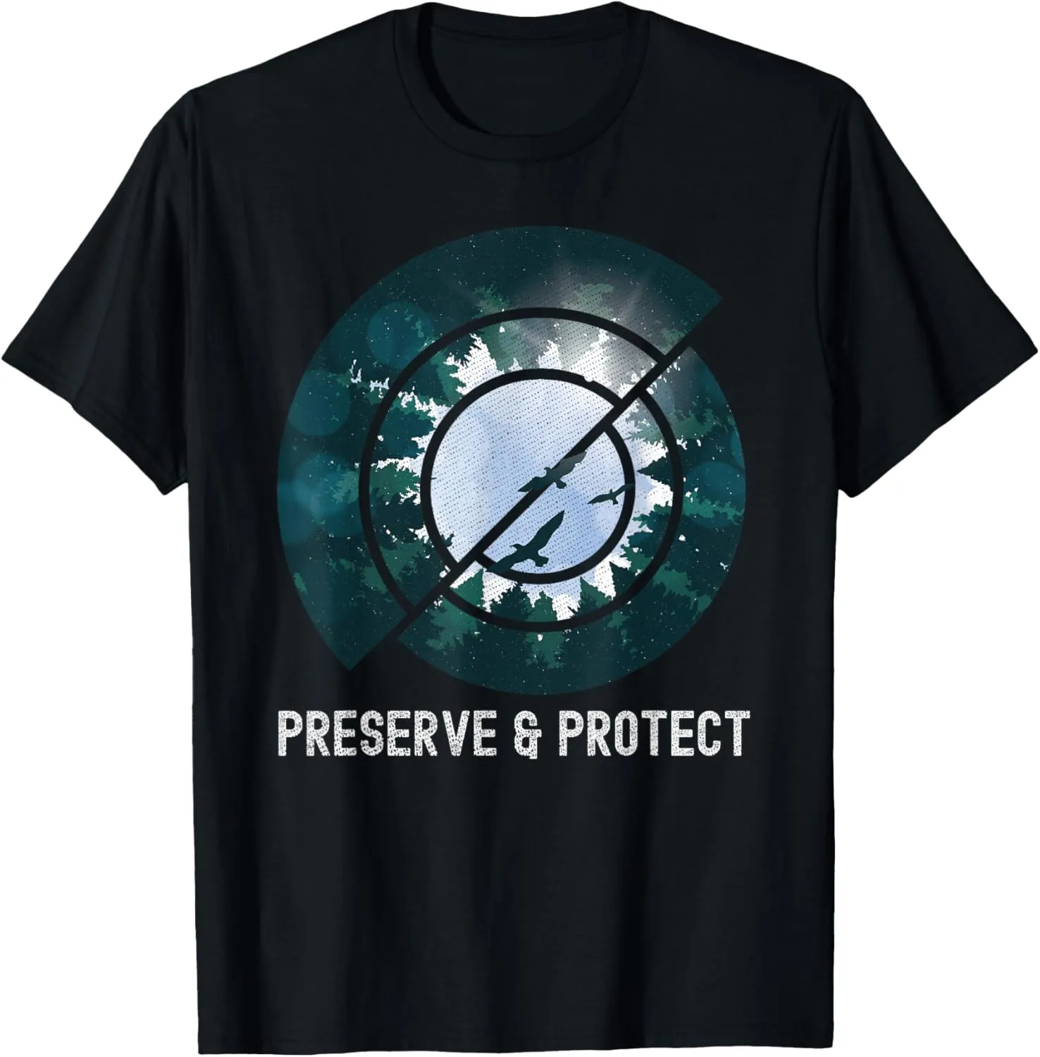 Wildlife Nature Preserve & Protect Bird Forest Conservation T-Shirt