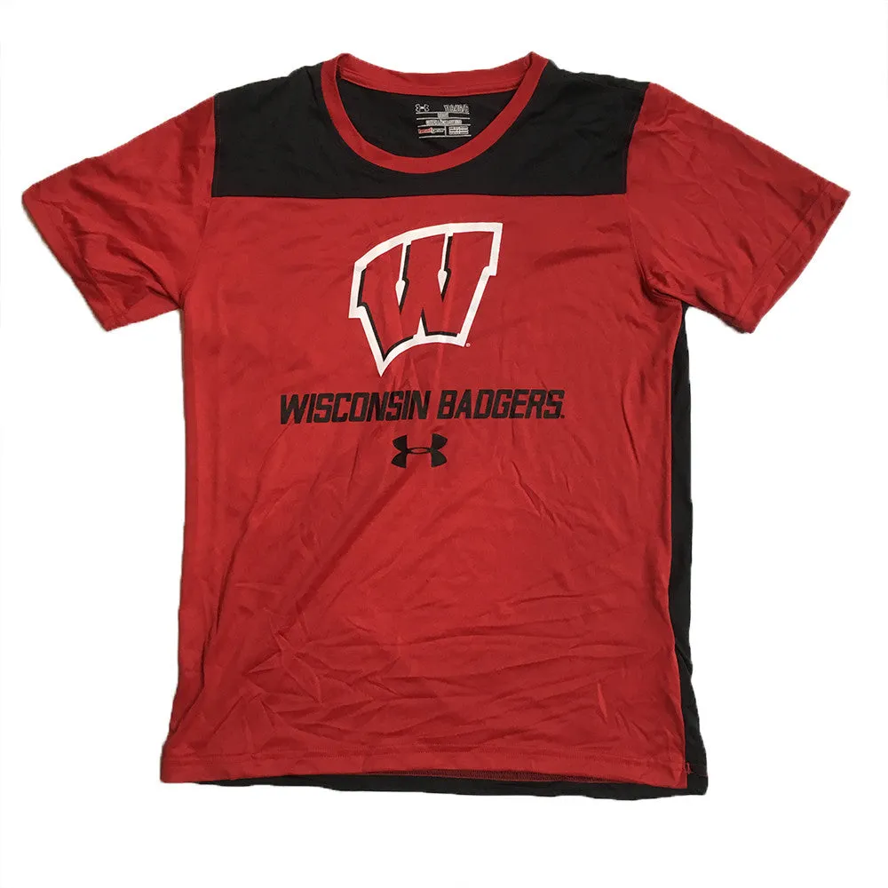 Wisconsin Badgers Under Armour Youth Foundation Tech Tee