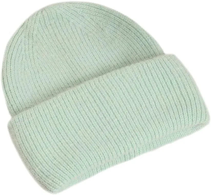YM YOUMU Women Puffy Soft Slouchy Cuffed Beanie Hats Winter Lightweight Knit Fisherman Cap